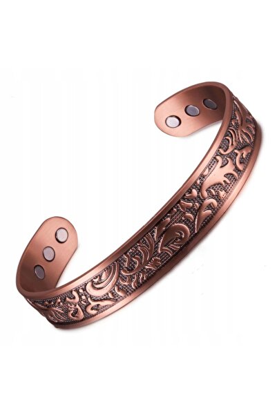 NO BRAND Brățară Bangla din cupru cu ornamente, pentru sănătate