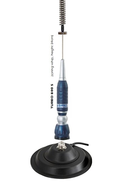 NO BRAND ANTENĂ CB SIRIO TURBO 800PL ORIGINALĂ +magnet 145mm solidă discretă