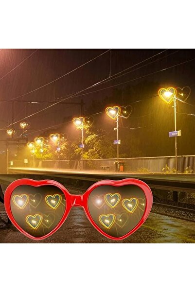 NO BRAND OChelari cu efect de inimă 3D, 4 bucăți, difracționali, pentru petre...