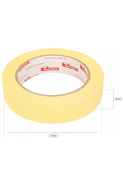 NO BRAND BANDĂ DE MASCARE DIN HÂRTIE PENTRU VOPSIT 25 mm x 50 m, 20 bucăți