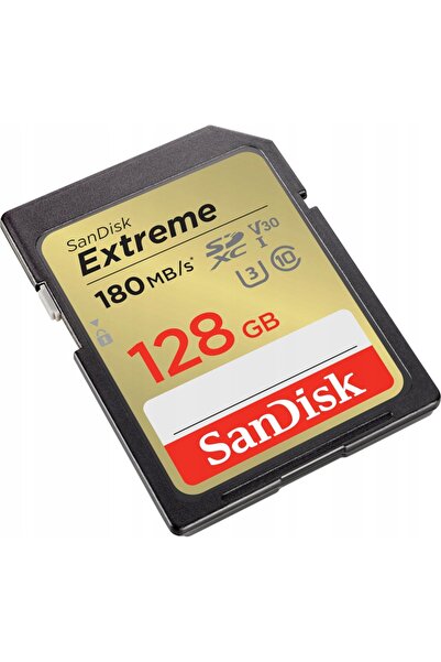 SanDisk Card SD SDXC EXTREME 128GB 180MB/s V30