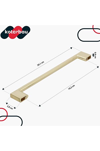 NO BRAND SET 6x MÂNERE MOBILIER AURII ANTABA 192MM PENTRU DULAPURI, SERTARE, ...