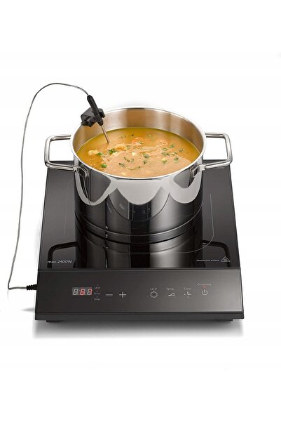 NO BRAND CASO DESIGN TC2400 SousVide – plită cu inducție, termometru cu sondă