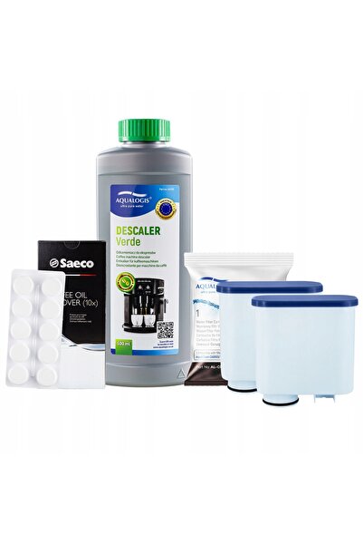 NO BRAND 2x Filtru pentru mașina de cafea Saeco AL-Clean + tablete + produs d...