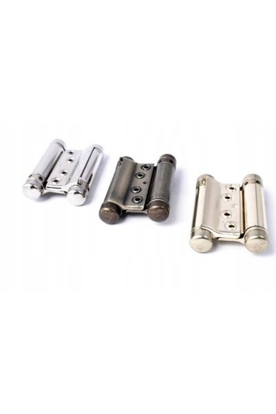 NO BRAND Balamale cu arc de 125 mm pentru ușă, cromate, solide, rezistente, a...