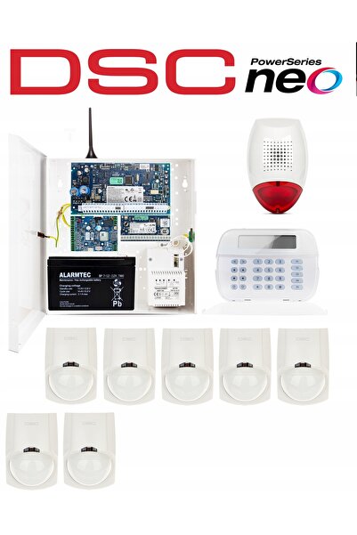 DSC KIT SISTEM DE ALARMĂ GSM LTE 7 SENZORI DE MIȘCARE BOSCH PENTRU CASĂ, MAGA...