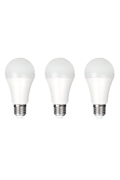 NO BRAND 3x BULB LED ECONOMIC E27 18W 1440lm 4500K ALB NEUTRAL