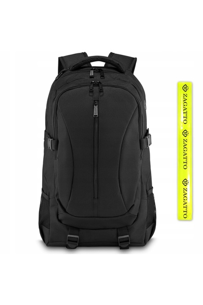 NO BRAND Rucsac școlar mare, rucsac sport negru pentru bărbați, cu compartime...