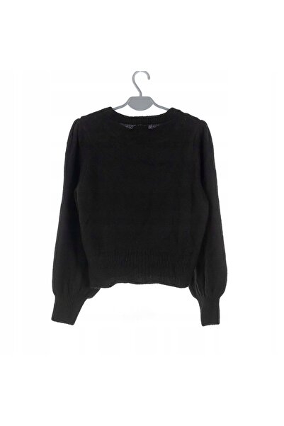 ONLY Pulover de damă negru cu strasuri, mâneci lungi, M