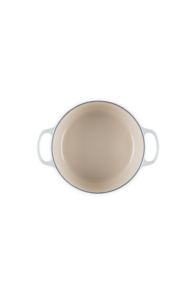 Le Creuset SIGNATURE MERINGUE BRYTFANNA emailat rotund 24 CM 4
