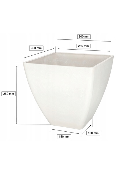NO BRAND Ghiveci de grădină cu capac compozit 28CM