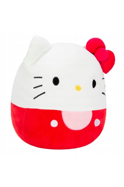 Squishmallows Jucărie de pluș Mascota Sanrio, Pisică cu fundiță HELLO KITTY, ...
