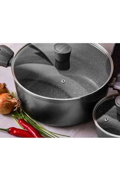 NO BRAND Oală cu capac 28 cm 6.7l Ambition LOFT