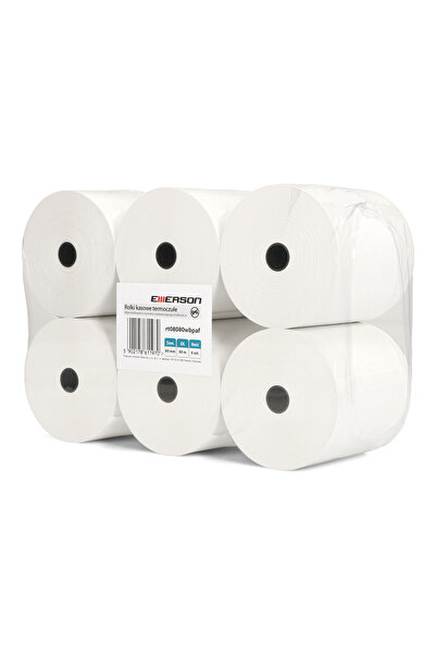 Emerson Rolă de hârtie termică 80mmx80m 6 bucăți