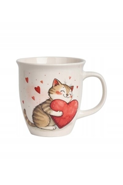 NO BRAND DUO KOT CU CANĂ CERAMICĂ CU JUCĂRIE ÎN CUTIE 650 ML