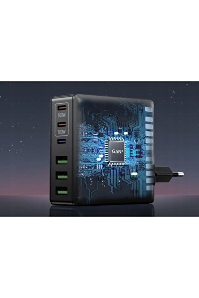 NO BRAND S10C 6 PORTURI 300W GaN PD ÎNCĂRCĂTOR USB-C USB