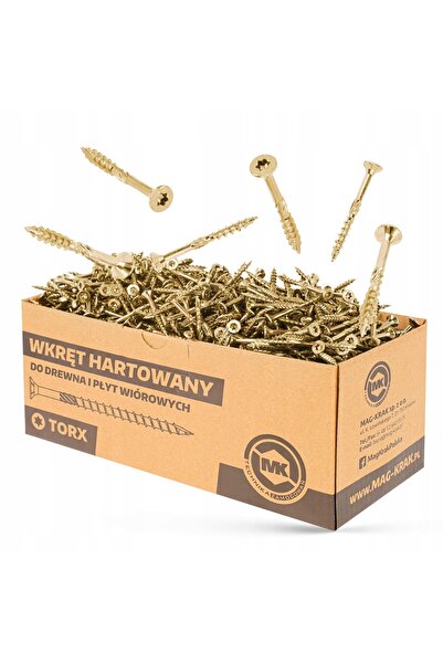 NO BRAND Șuruburi CIESIELSKIE pentru lemn 3.5x40 mm, cap conic, Torx TX15