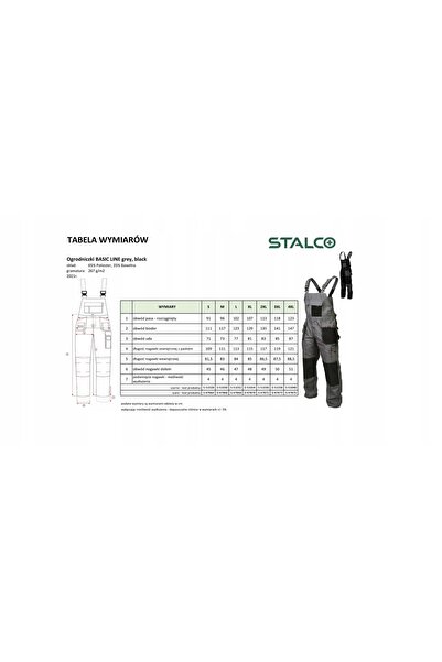 NO BRAND Salopetă simplă, pantaloni negri, mărimea XL