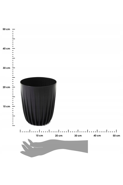 LAMELA BAG SET 3x JARDINIERE CU VAS INTERIOR PENTRU FLORI, BALCON TERRASĂ MIR...