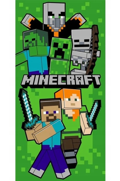 NO BRAND Prosop Minecraft 70x140 cm 51113