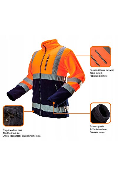 NEO Tools Hanorac POLARIZED WARNING portocaliu mărimea XXL 81-741 NEO
