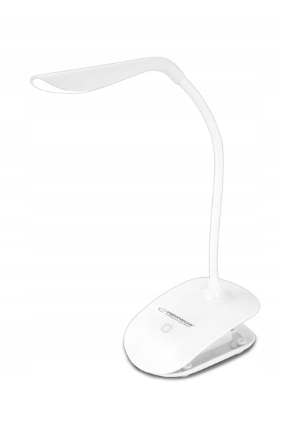 ESPERANZA Lampă de birou cu clemă, modernă, LED, albă