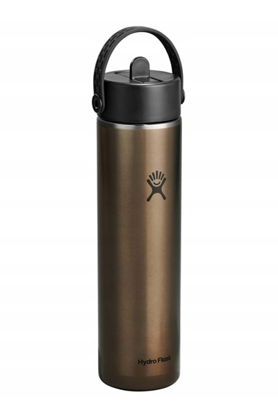 NO BRAND Termos Hydro Flask Lightweight Flex Straw Cap 0,71 l - obsidian