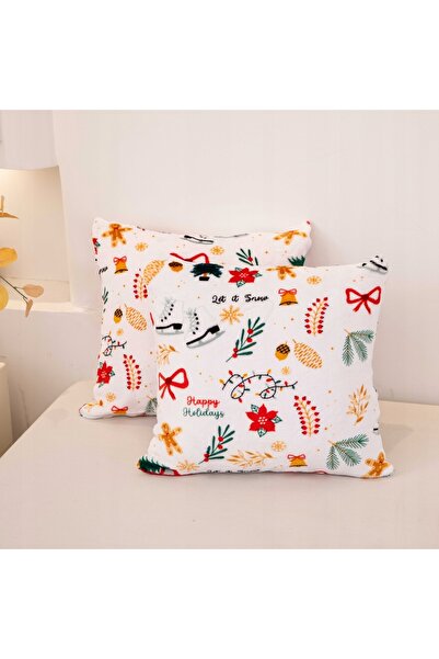NO BRAND Lenjerie de pat din microfibră 220x200 Merry Cozy alb cu ursuleț de ...