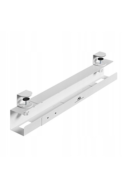 Maclean Organizator de cabluri sub birou, bandă de fixare, 5 kg, alb, MC-333