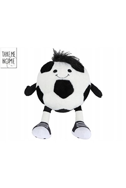 Take Me Home Mascotă de pluș fotbal, negru și alb - 25cm