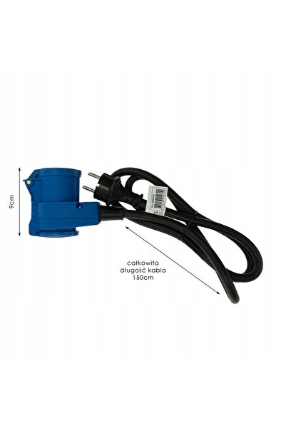 Haba Prelungitor adaptor pentru rulotă Schuko cotit 1,5 m 3x 2,5 mm²