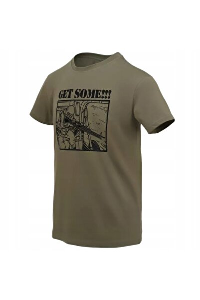 NO BRAND Tricou imprimat pentru bărbați, din bumbac, Helikon. Ia-ți unul! Oli...