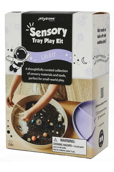 NO BRAND Jellystone, set senzorial Galaxy, inserție pentru tavă senzorială