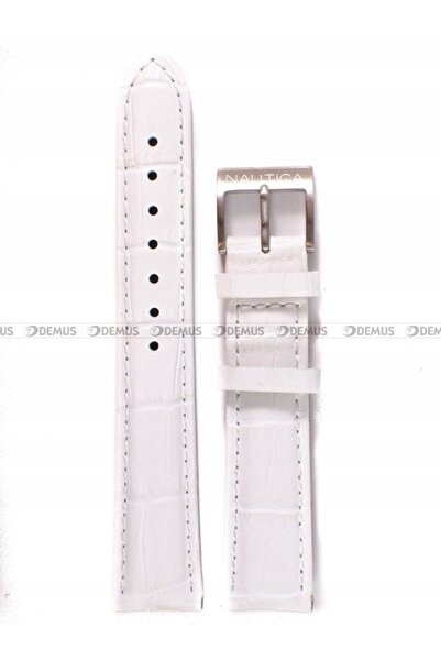 Nautica Curea de ceas din piele albă A15109M 18 mm crocodil