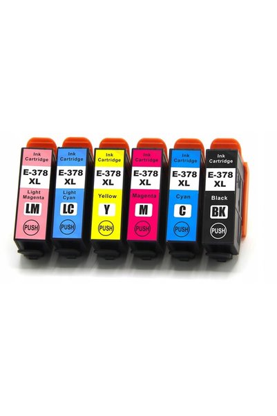 NO BRAND 6x cerneală pentru Epson T378XL Expression Photo XP-8000 XP-8500 XP-...