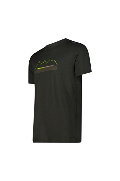 CMP Tricou bărbătesc Merino 32T7177/F963 - Verde - 48(M)