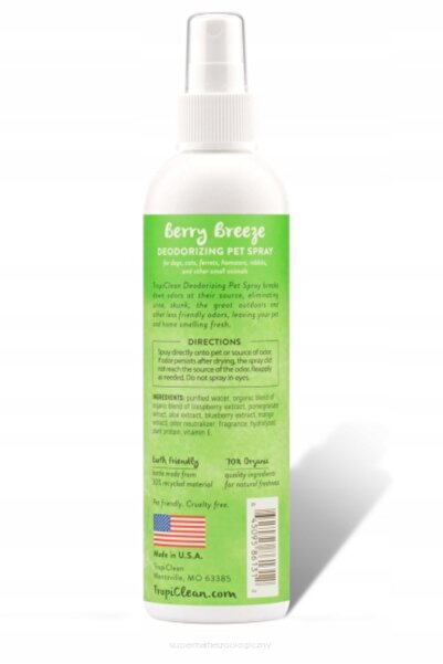 NO BRAND Tropiclean Berry Breeze Spray deodorant pentru animale de companie p...