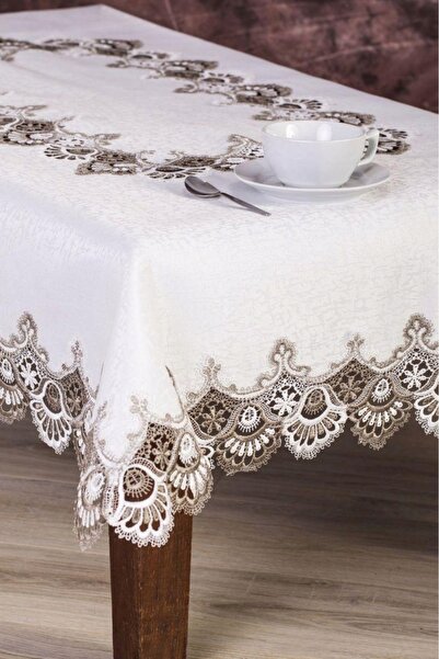 NO BRAND Fată de masă decorativă din poliester JEDEKA GIPIURA 8139 FF 85 cm K3