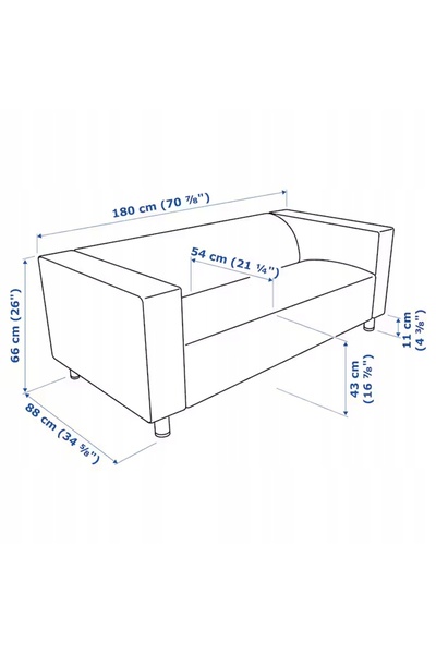 NO BRAND Husă pentru canapea IKEA galbenă