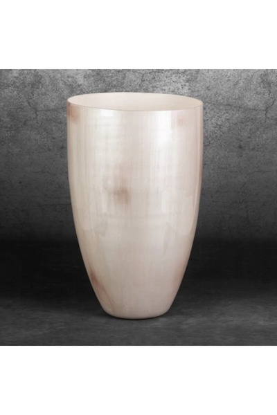 NO BRAND Vază decorativă din sticlă CARDO (02) FI 25 X 40 CM CREAM