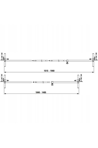 Bessey Extensie pentru instalarea ușilor batante TUX Extensie cadru din oțel