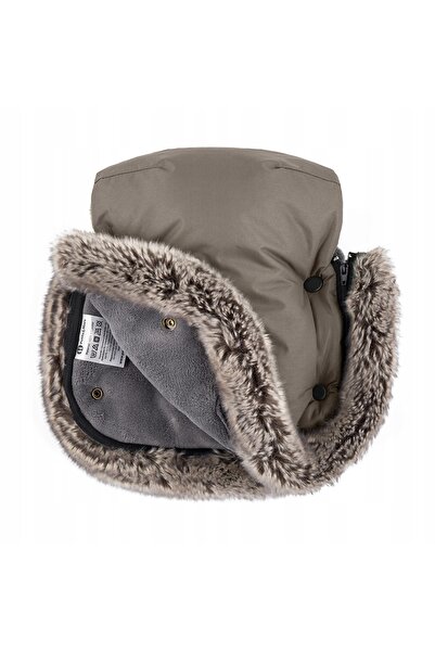 NO BRAND Petite&Mars încălzitoare de mâini pentru cărucior Furry / Mocha Mousse