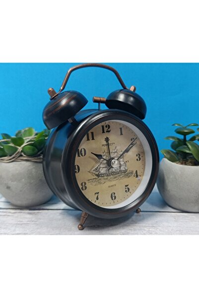 PERFECT Ceas deșteptător retro, iluminat, cu afișaj clar, de 9 cm, cu sonerie...