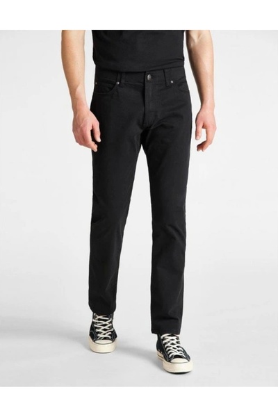 Lee Pantaloni bărbați croială dreaptă XM negri |   MĂRIME 46/32
