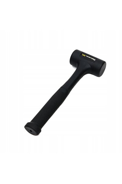 Waryński Ciocan de cauciuc negru, solid, 900 g, mâner din fibră de sticlă