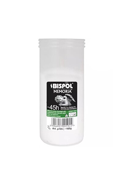 BISPOL Set 3 x Candela Alba Tip Rezerva Bispol, 45 Ore