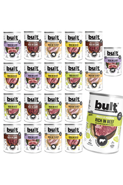 Bult Hrană umedă completă pentru câini, arome asortate, conservă 20x400g, făr...