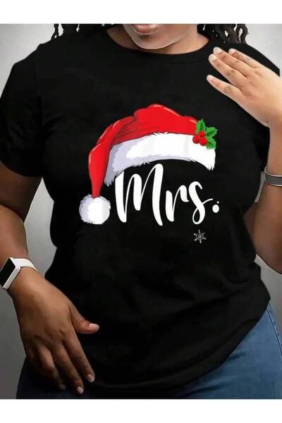 29CUN قمصان تي شيرت مطبوعة باللون الأسود للزوجين من Mr And Mrs Claus، بتصميم ...