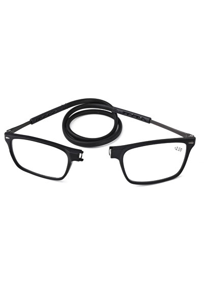 Choice1 +250 Black Portable Folding Reading Glasses High Definition Resin Fas...