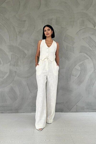 Generic Brand White Vest and Trousers Set